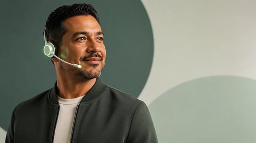 A home services dispatcher on a call