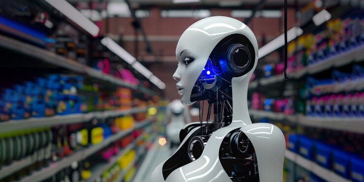 AI-driven automation in food processing industry.