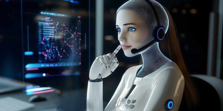 User interacting with AI phone agent