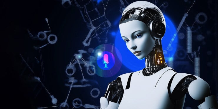 AI robot text to speech software creating natural-sounding bot voices.