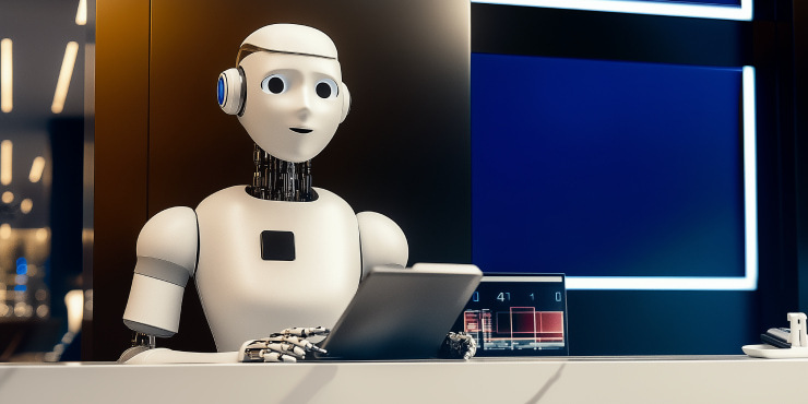 AI hotel management software optimizing operations.