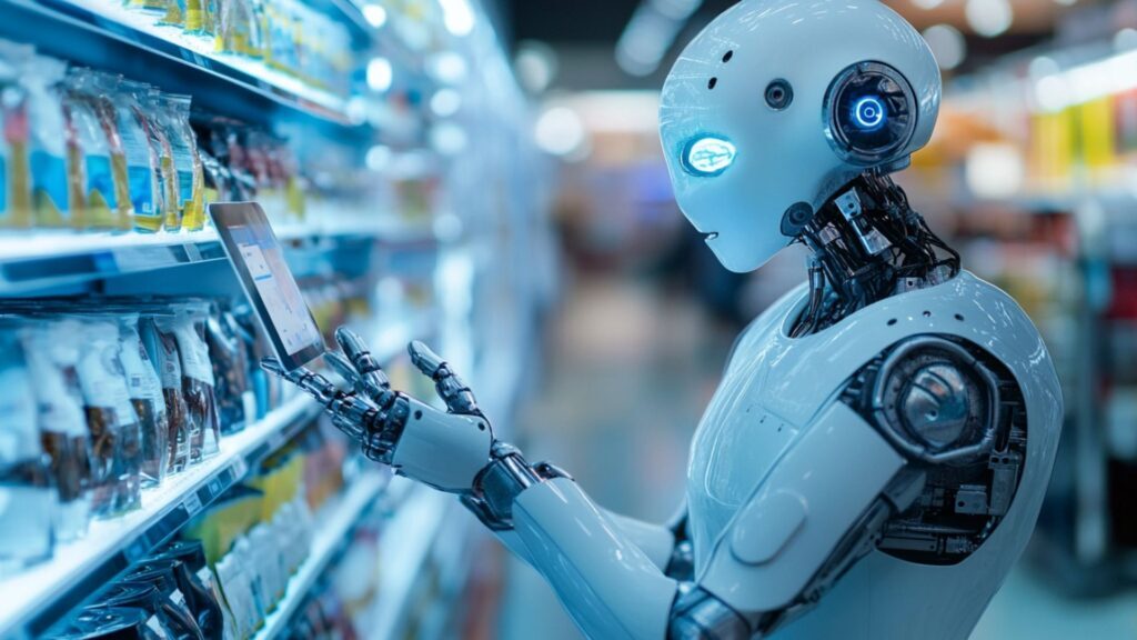 AI digital commerce assistant analyzing eCommerce sales data