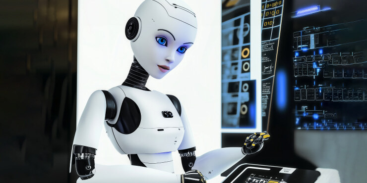 AI task scheduler creating efficient workflows and time management.