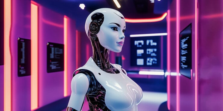 AI beauties using virtual salon services and digital advisors.