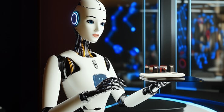 Voice AI food ordering system enhancing restaurant efficiency.