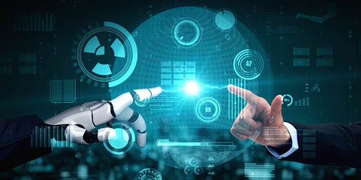 AI-powered marketing collaboration concept