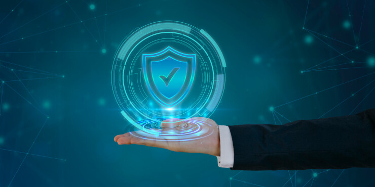 Holographic shield of insurance automation on palm