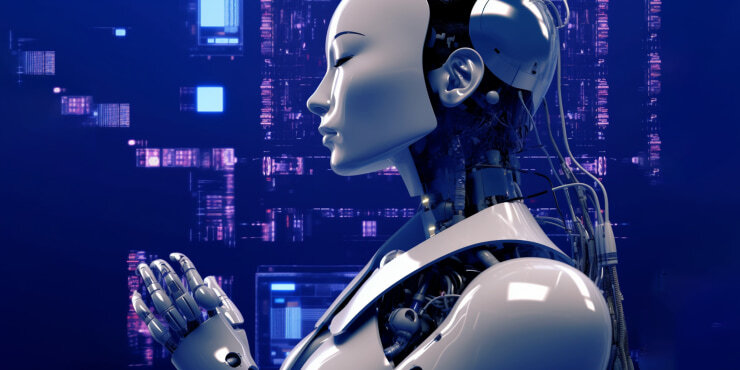 AI agent showing circuitry and NLP capabilities