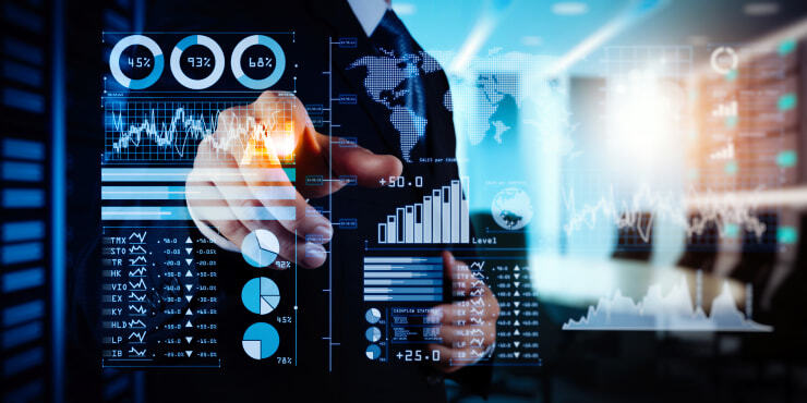 Business analytics with AI agent assist interface
