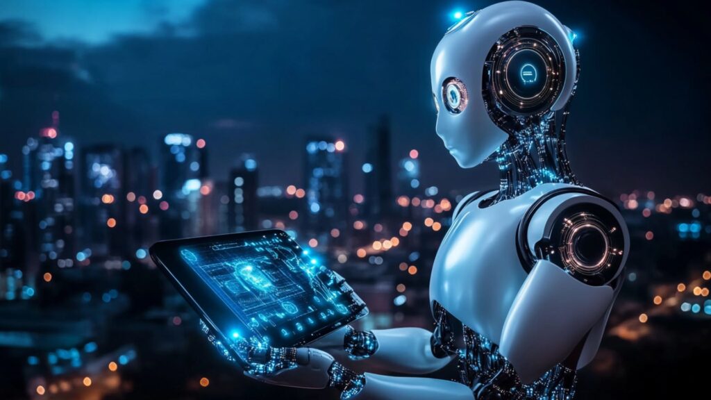 Chatbot virtual assistant AI example in action