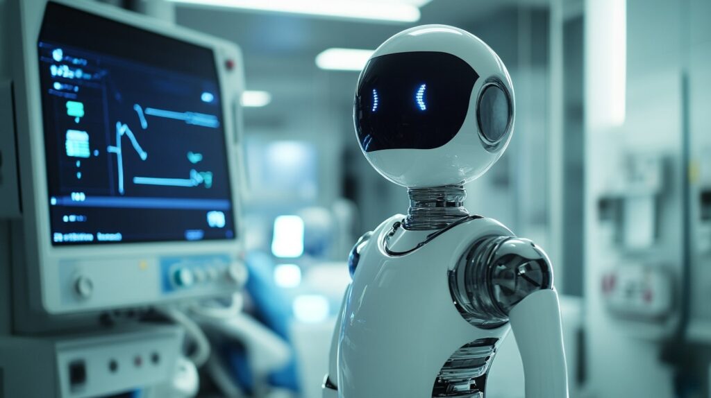 Virtual nursing assistants AI monitoring patient at home