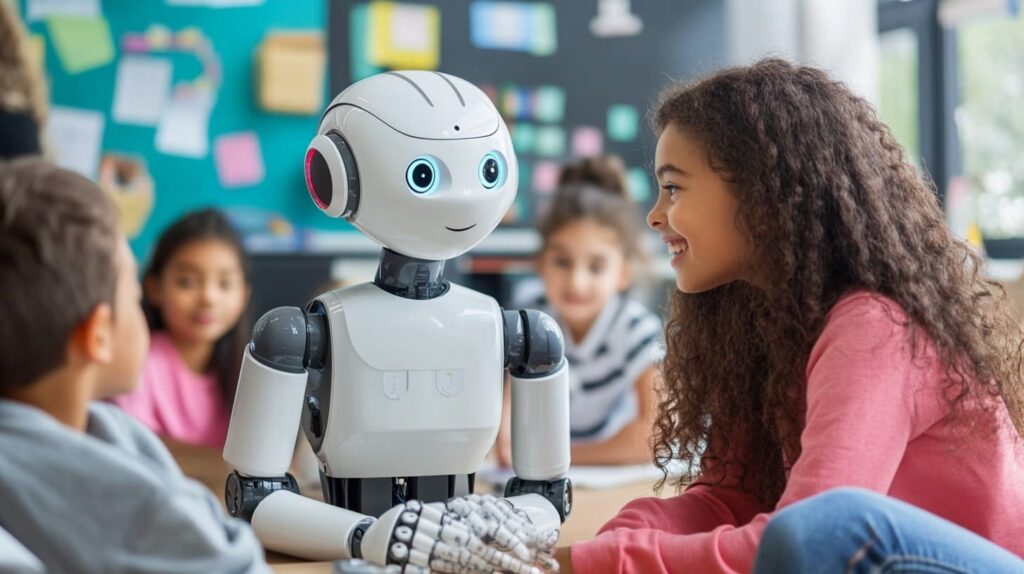Pros and cons of using AI in education visualized in a chart