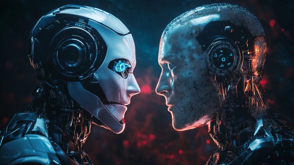 Types of AI: Generative AI vs Traditional AI infographic