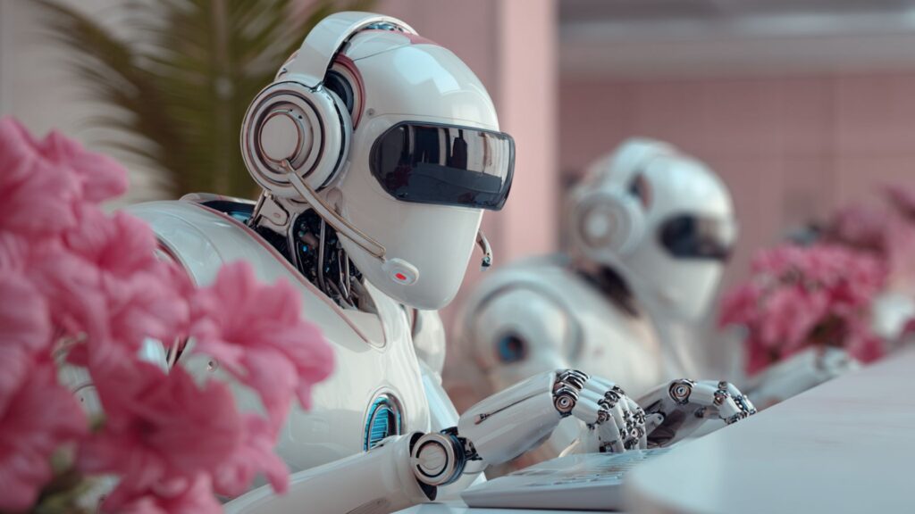 AI voice receptionist managing client calls