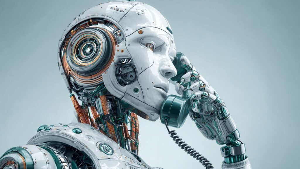 Automated call answering system setup on screen