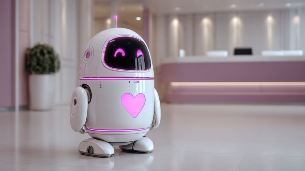 AI chat receptionist handling client inquiries