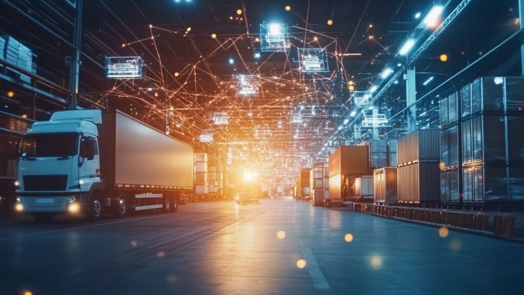 AI logistics dashboard for supply chain optimization