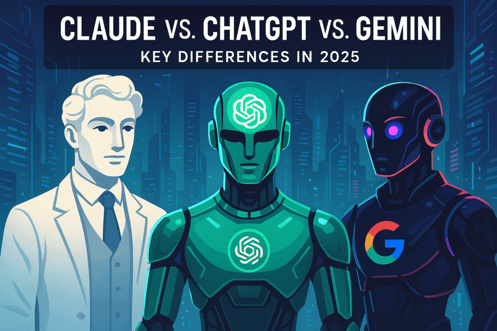 Claude Vs Chatgpt Vs Gemini Key Differences 2025